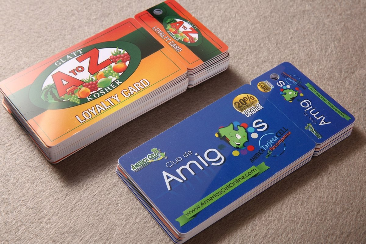 Plastic Card with Key Tag