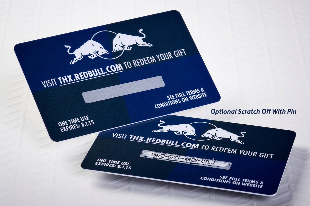 Plastic Fundraising Cards