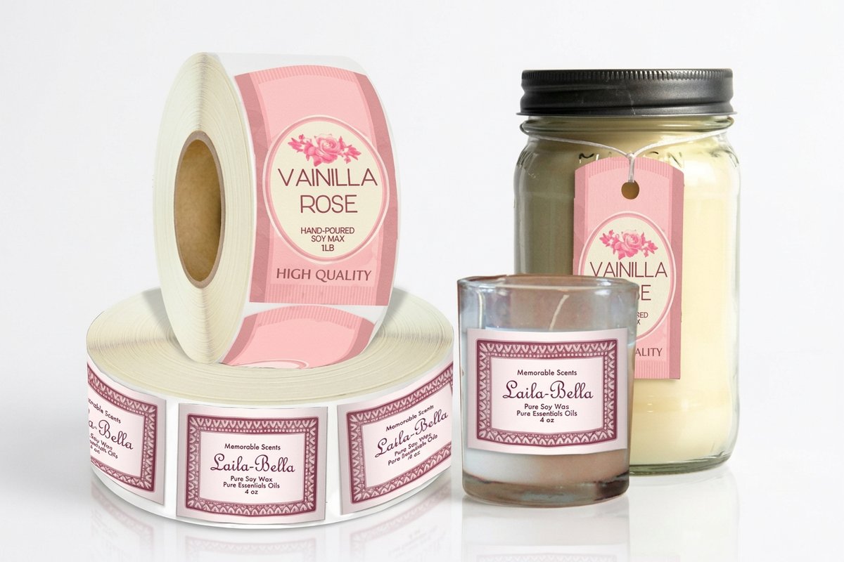 Professional candle labels printing - existing_product 2 by 4OVER4