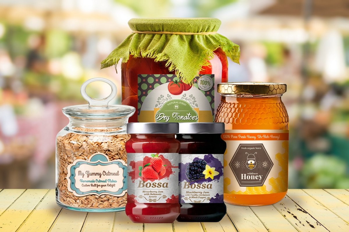 Custom jar labels printing - existing_product 3 by 4OVER4