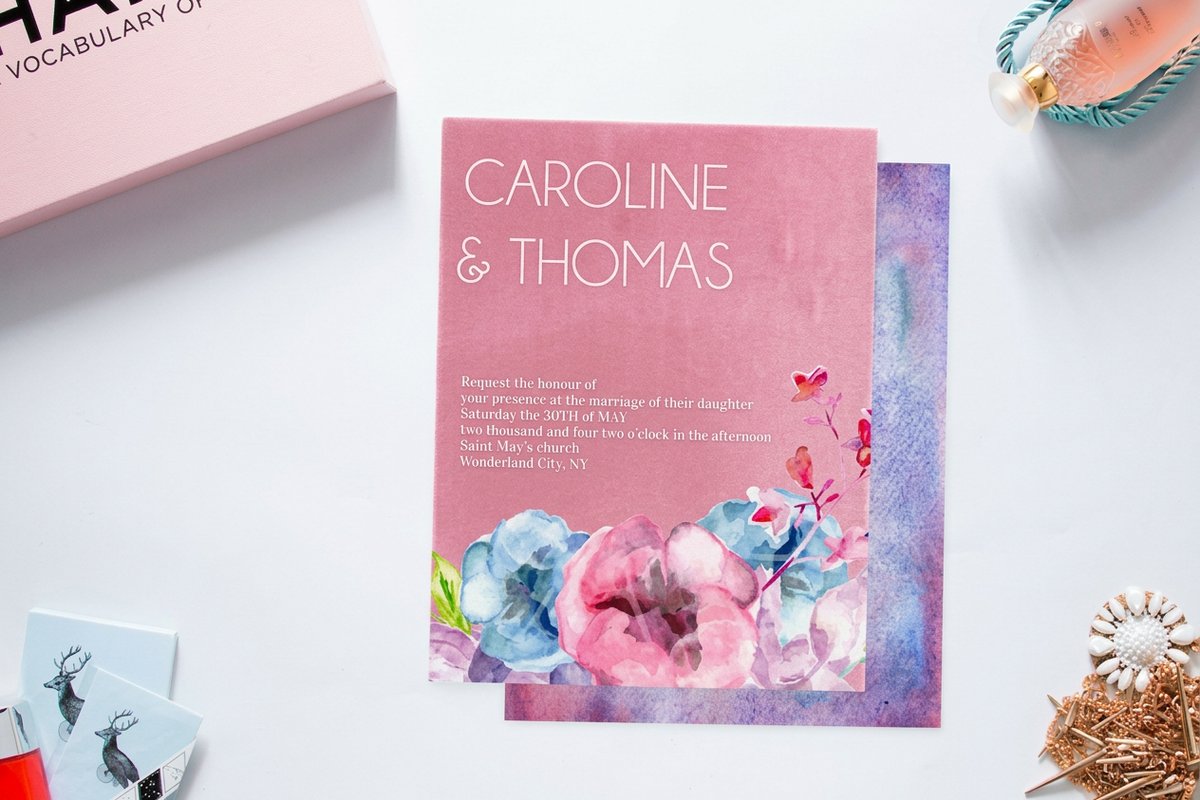 Velvet Wedding Invitations