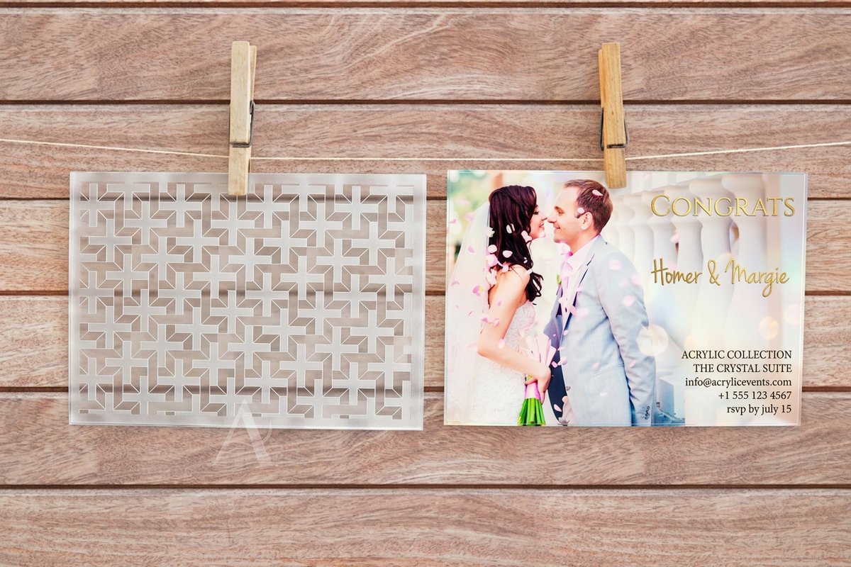 Acrylic Invitations 2 - 4OVER4