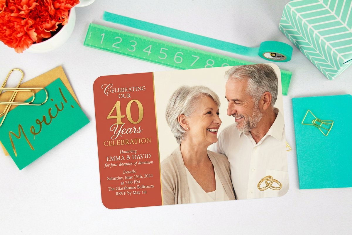 Anniversary Invitations 4 - 4OVER4