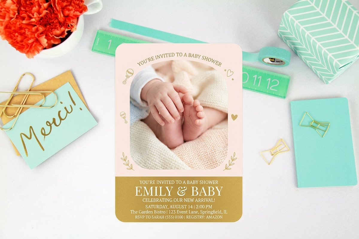 Baby Shower Invitations by 4OVER4