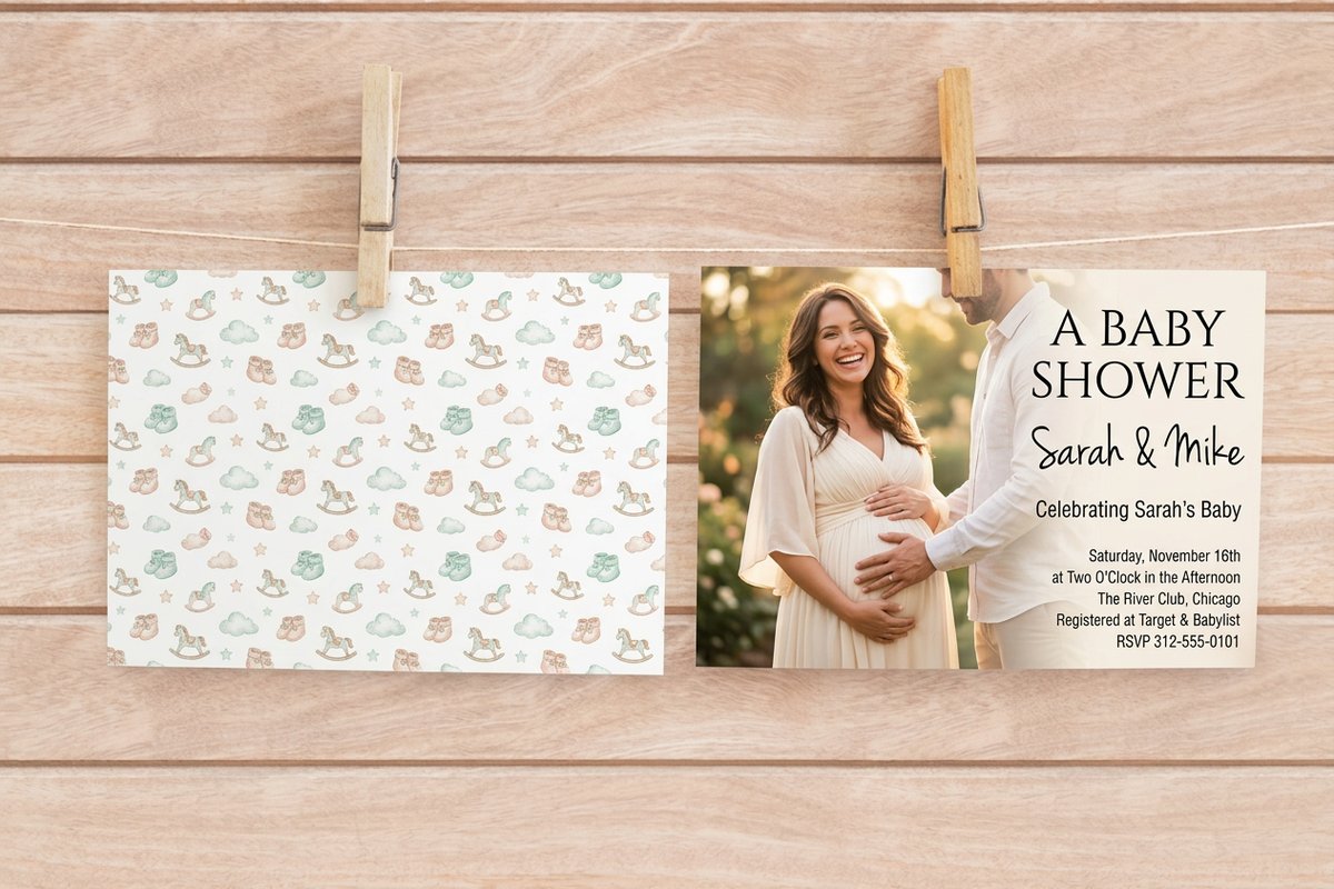 Baby Shower Invitations 2 - 4OVER4