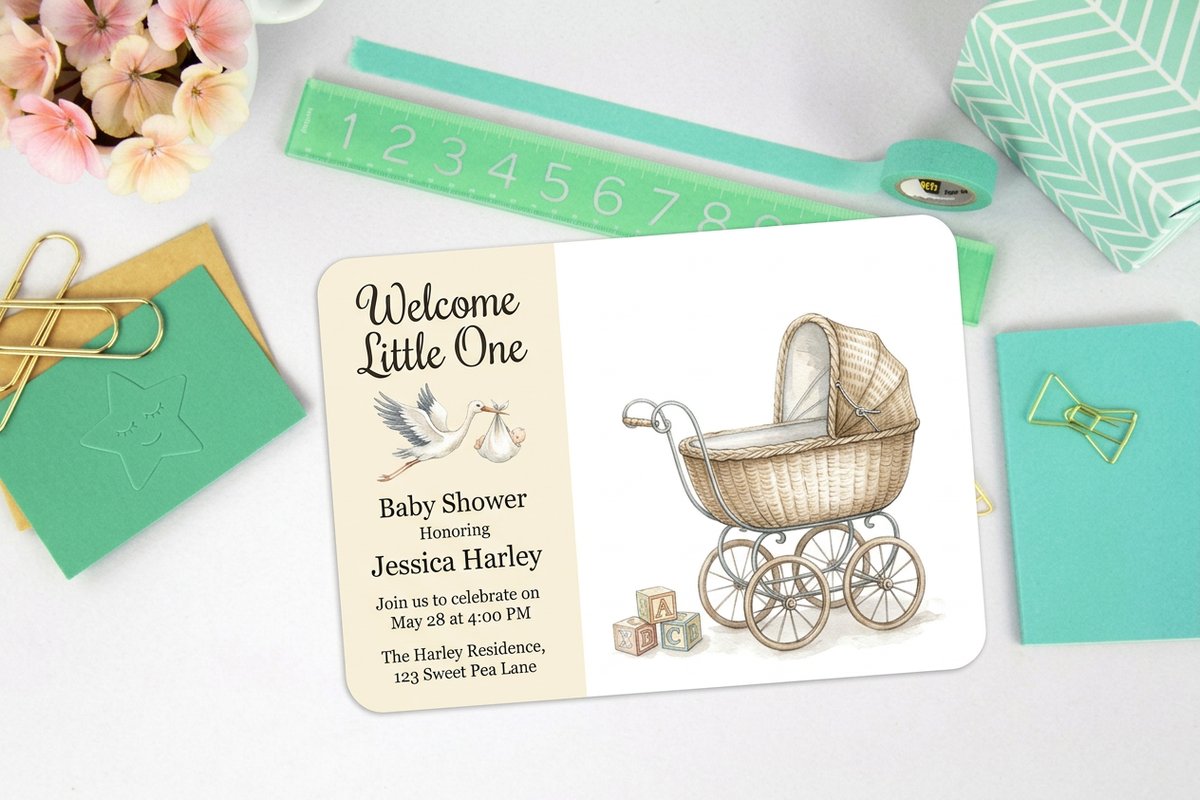 Baby Shower Invitations 4 - 4OVER4