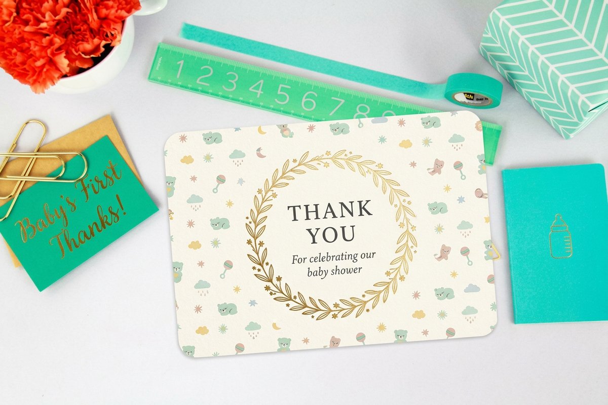 baby shower thank you cards