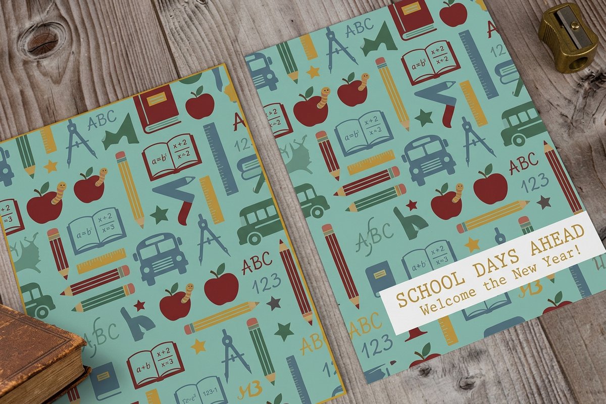 Back To School Postcards 4 - 4OVER4