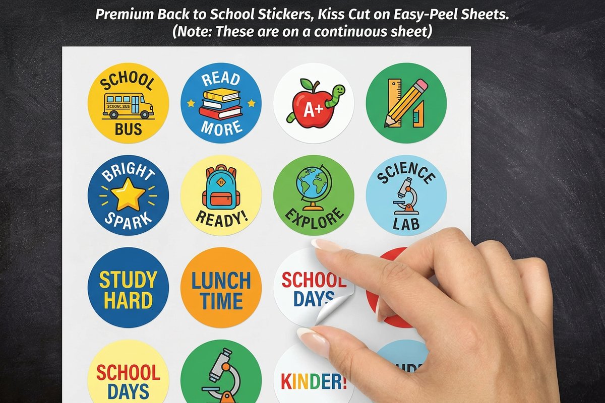 Back To School Stickers 2 - 4OVER4