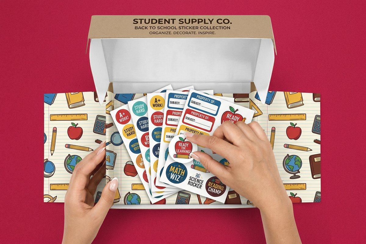 Back To School Stickers 3 - 4OVER4