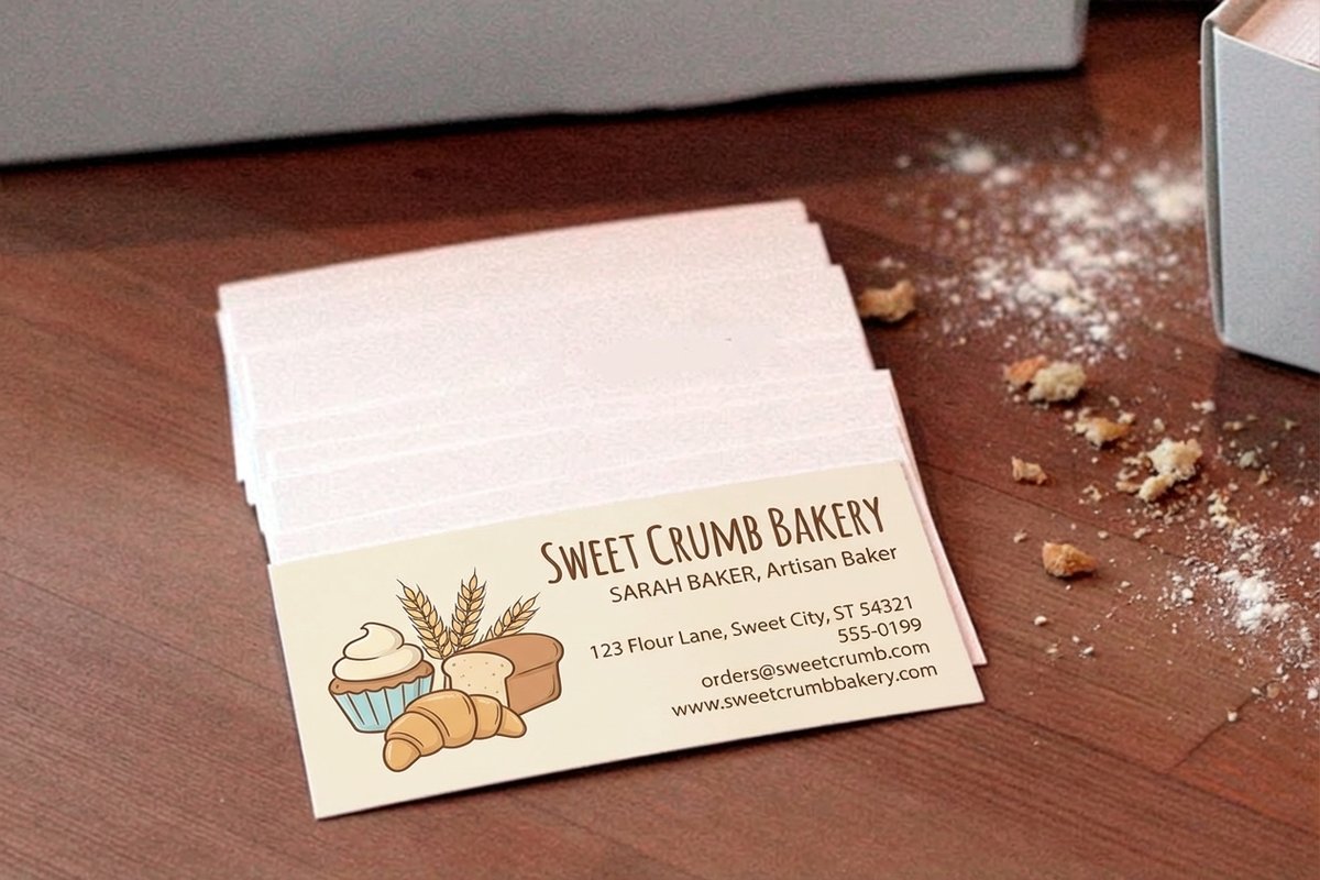 Bakery Business Cards by 4OVER4