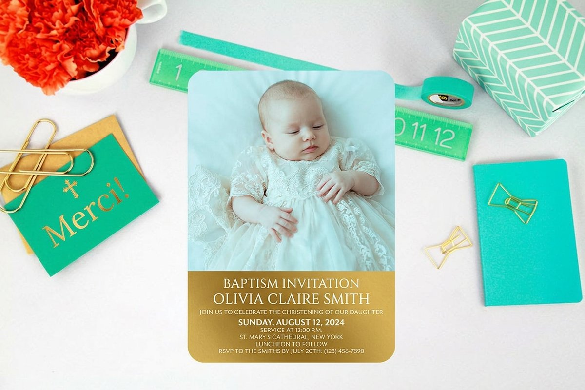 Baptism Invitations 1 - 4OVER4