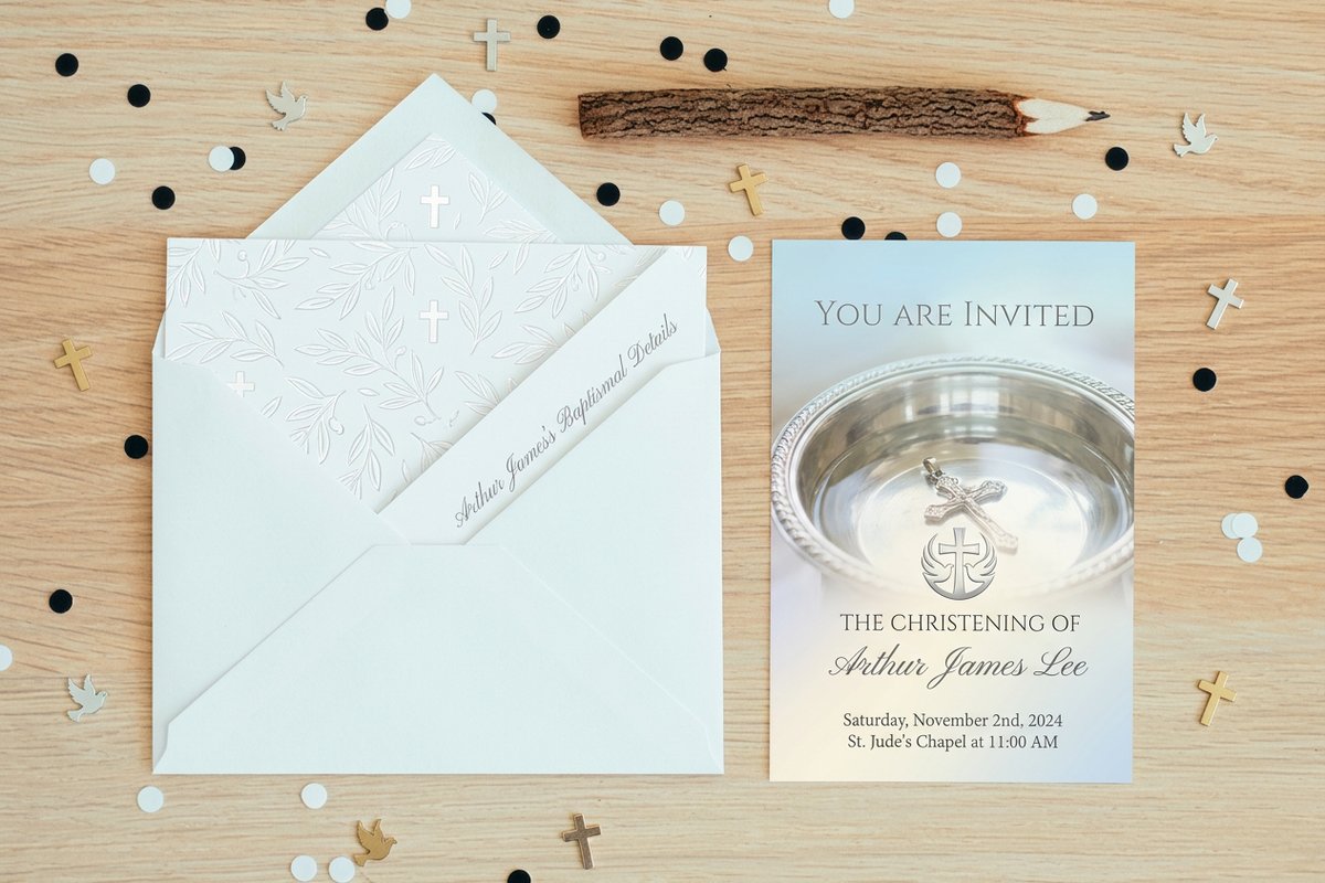 Baptism Invitations 5 - 4OVER4