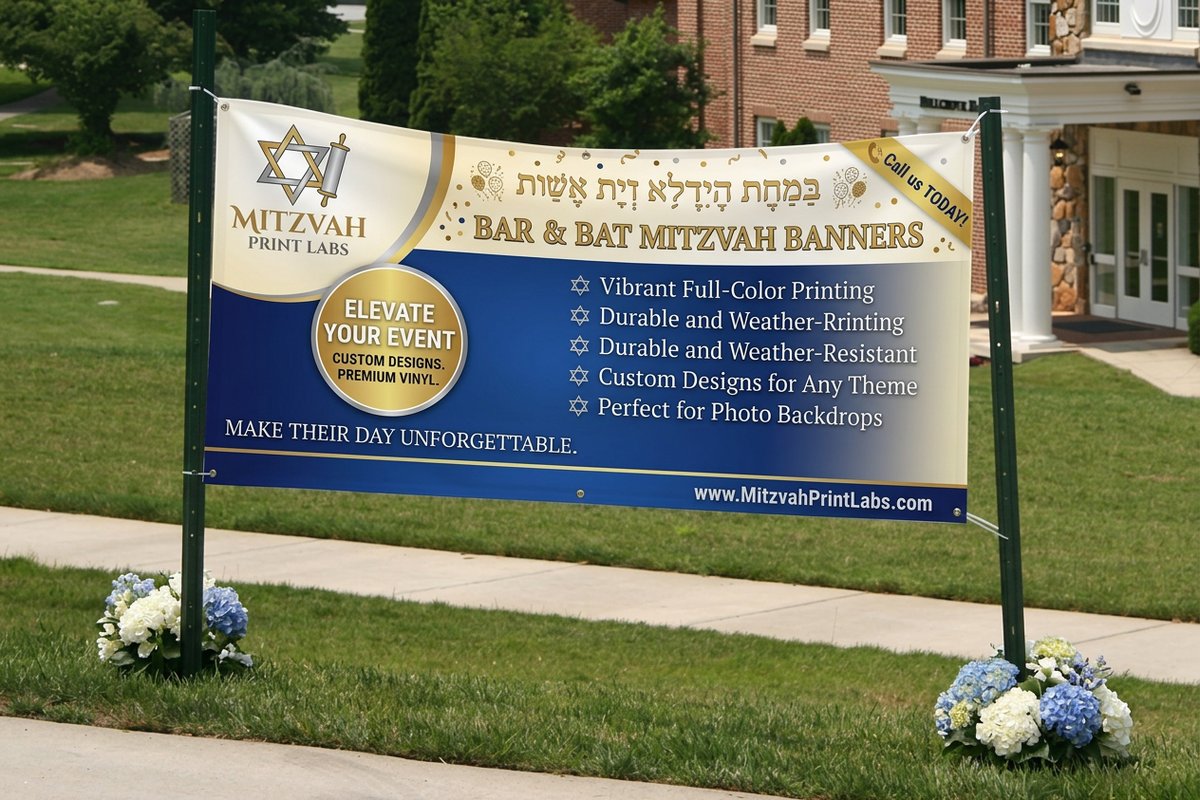 Bar Bat Mitzvah Banners
