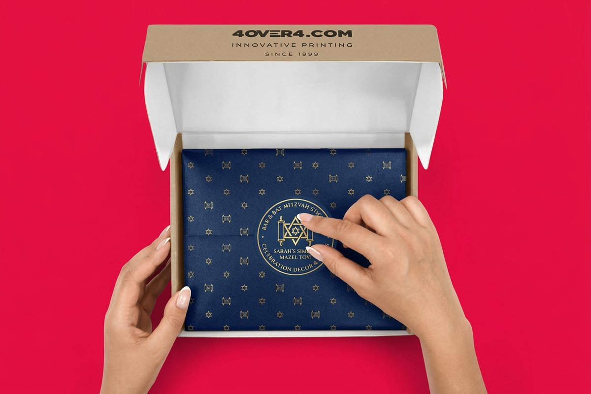 Bar Bat Mitzvah Stickers 3 - 4OVER4