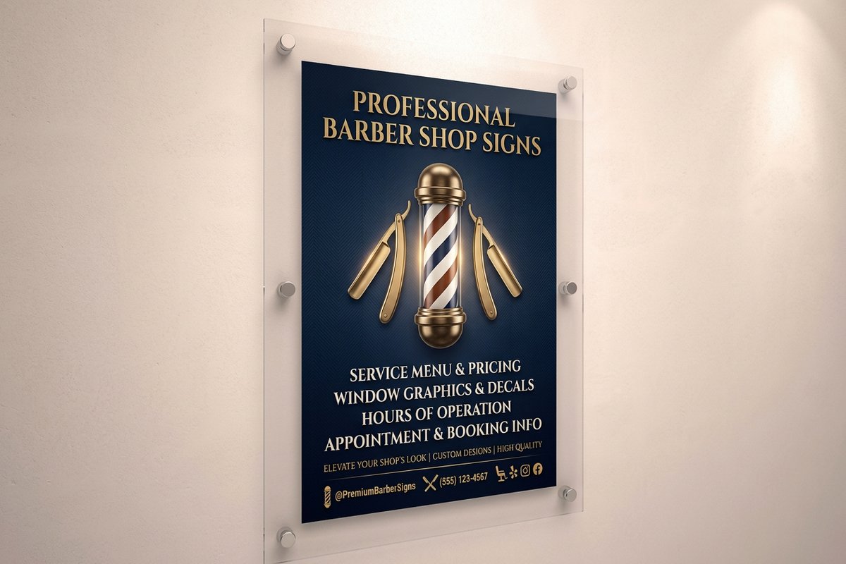 Barber Shop Signs 1 - 4OVER4