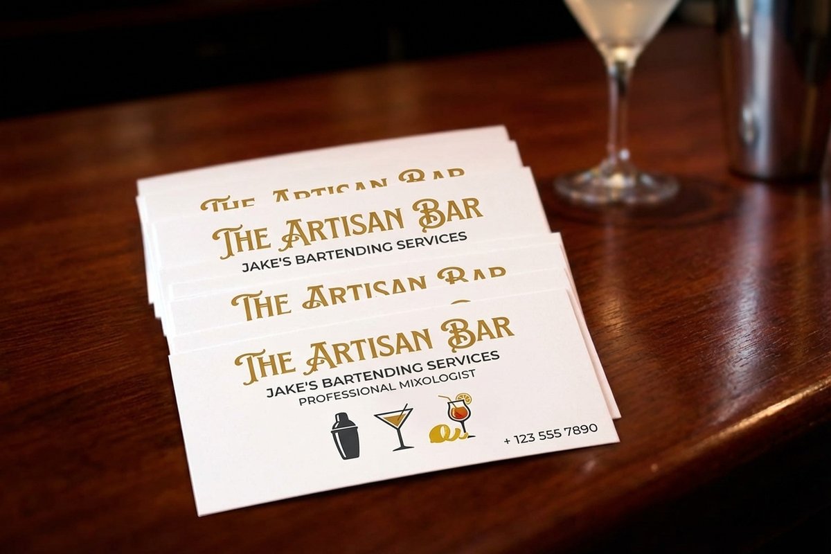 Bartender Business Cards