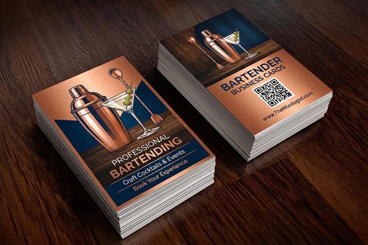 Bartender Business Cards