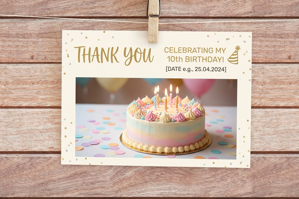 Birthday Thank You Cards