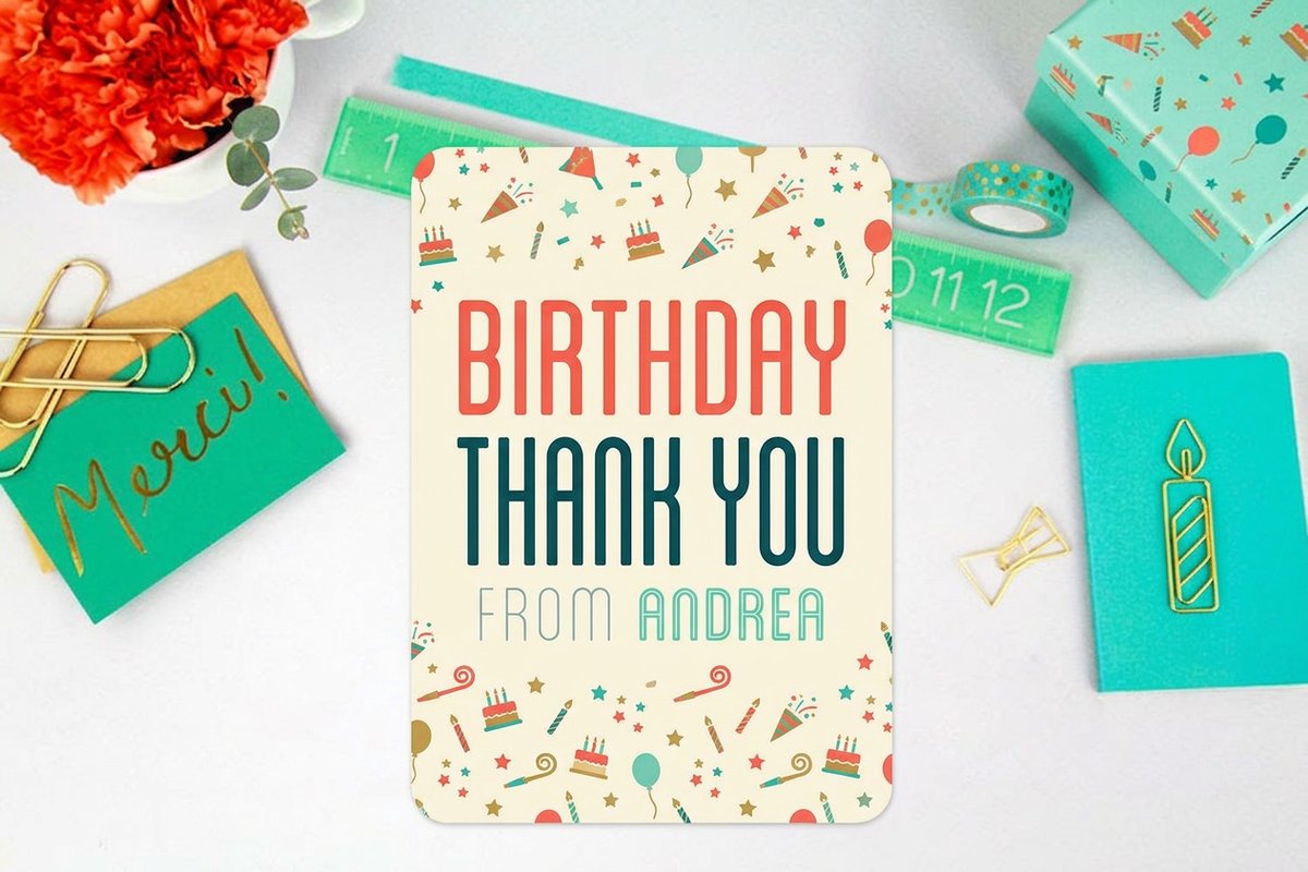Birthday Thank You Cards