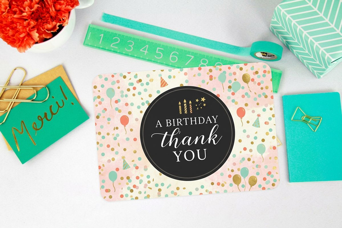birthday thank you cards