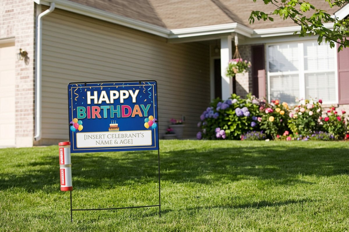 Birthday Yard Signs by 4OVER4