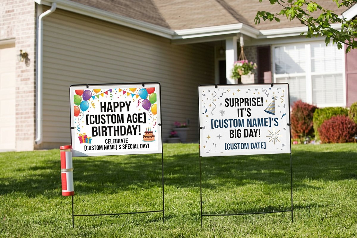 Birthday Yard Signs