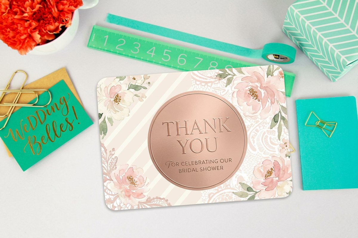 Bridal Shower Thank You Cards 4 - 4OVER4