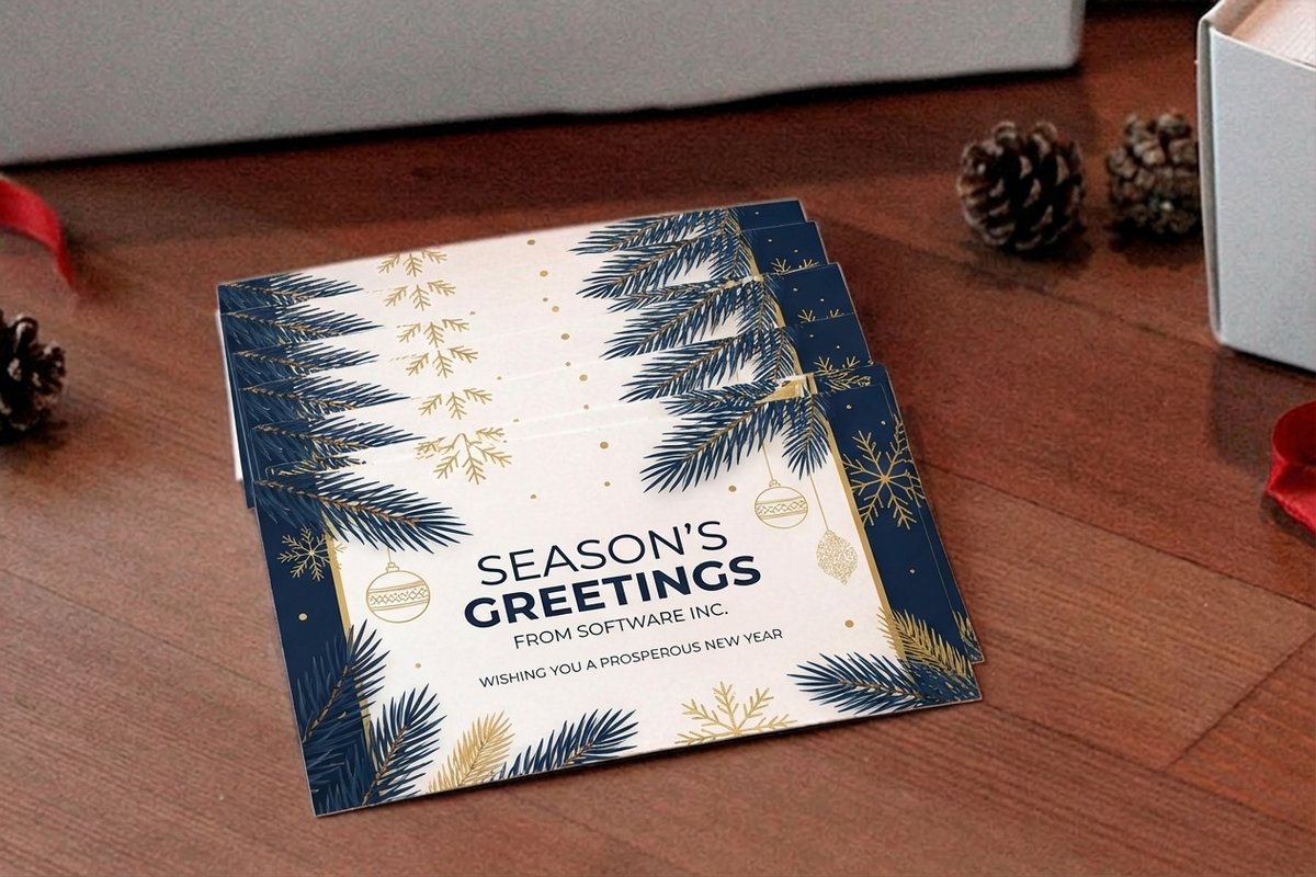 Business Christmas Cards 1 - 4OVER4