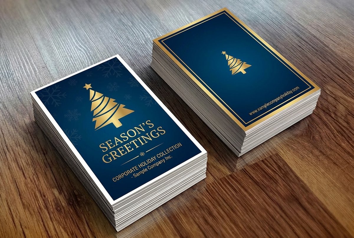 Business Christmas Cards 4 - 4OVER4