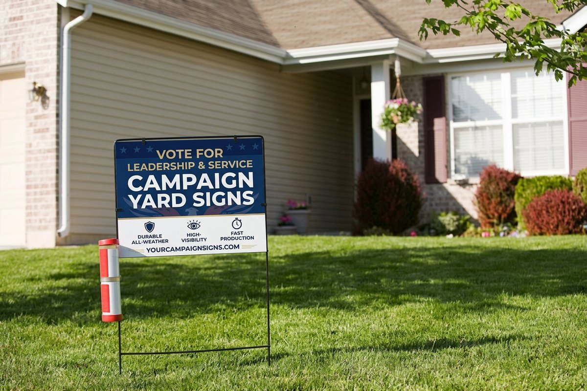 Campaign Yard Signs by 4OVER4