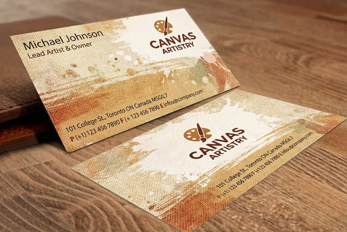 Canvas Business Cards 3 - 4OVER4