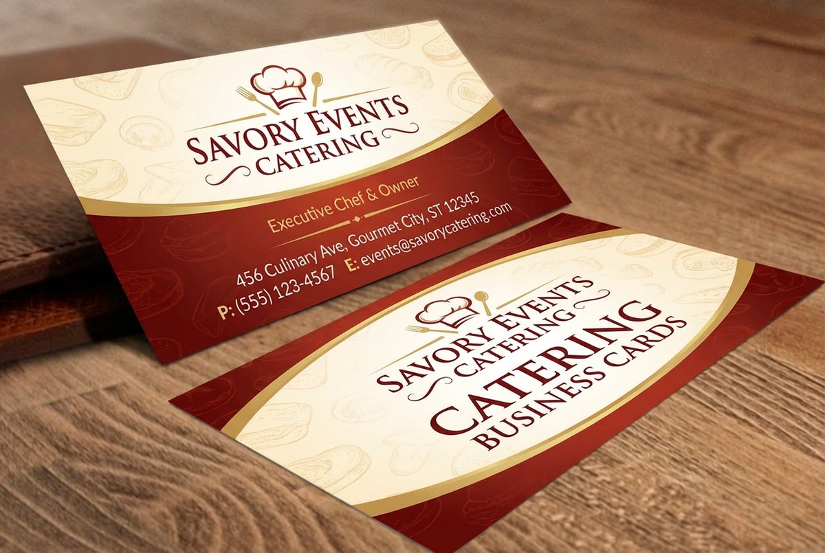Catering Business Cards