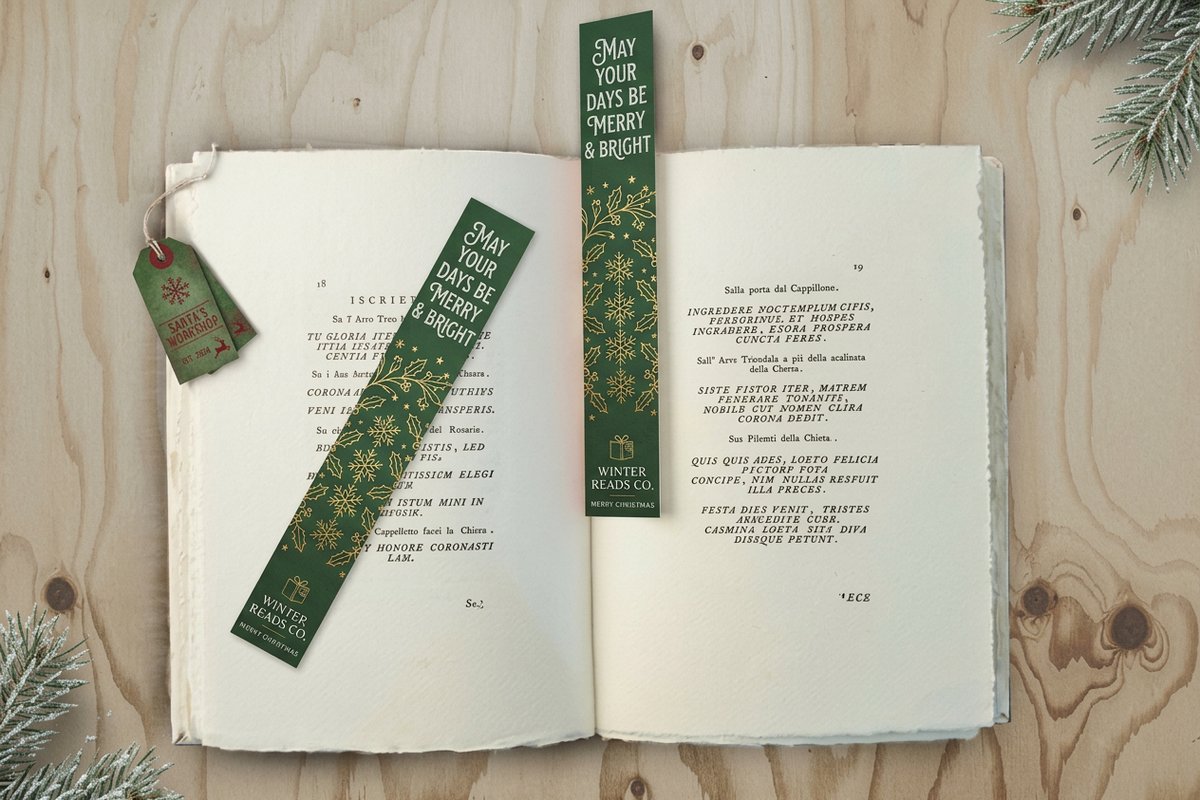 Christmas Bookmarks by 4OVER4