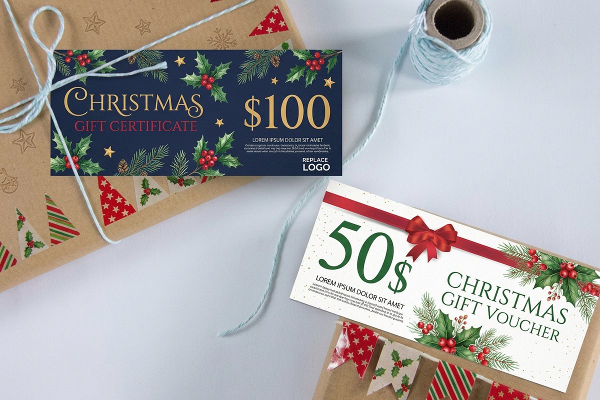 Christmas Gift Certificates by 4OVER4