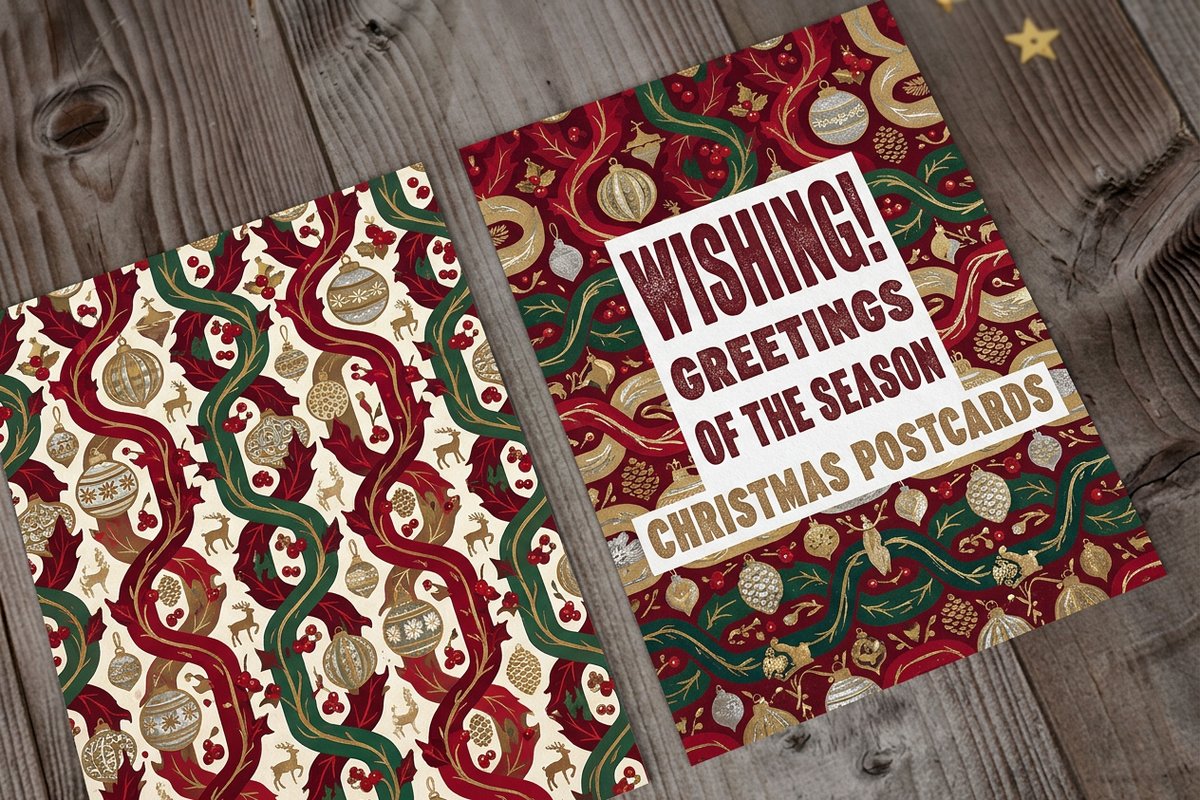 Christmas Postcards 3 - 4OVER4