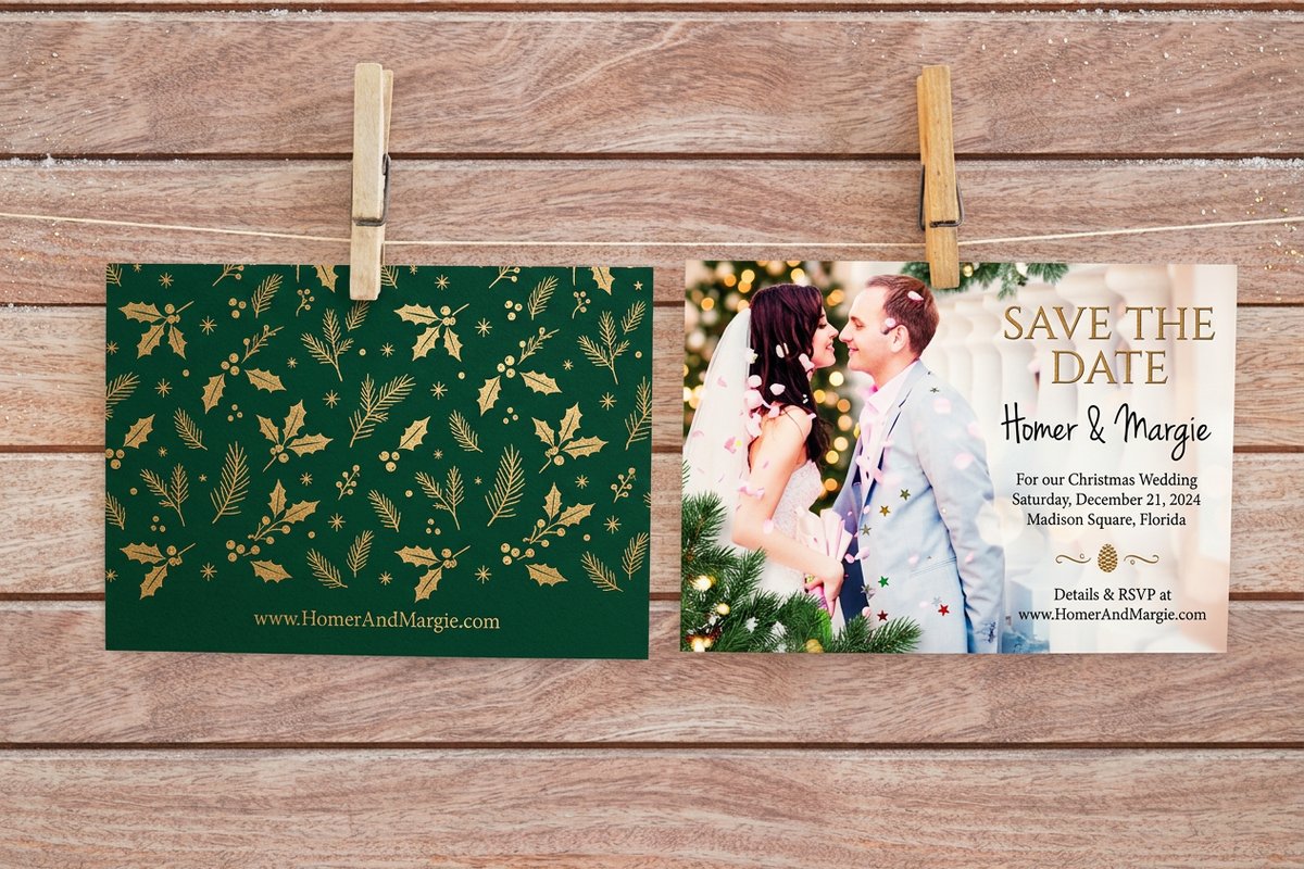 Christmas Save the Date Cards