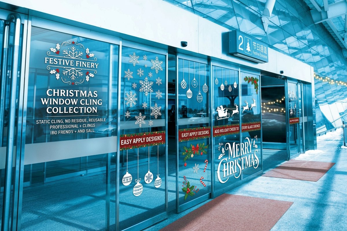 Christmas Window Clings