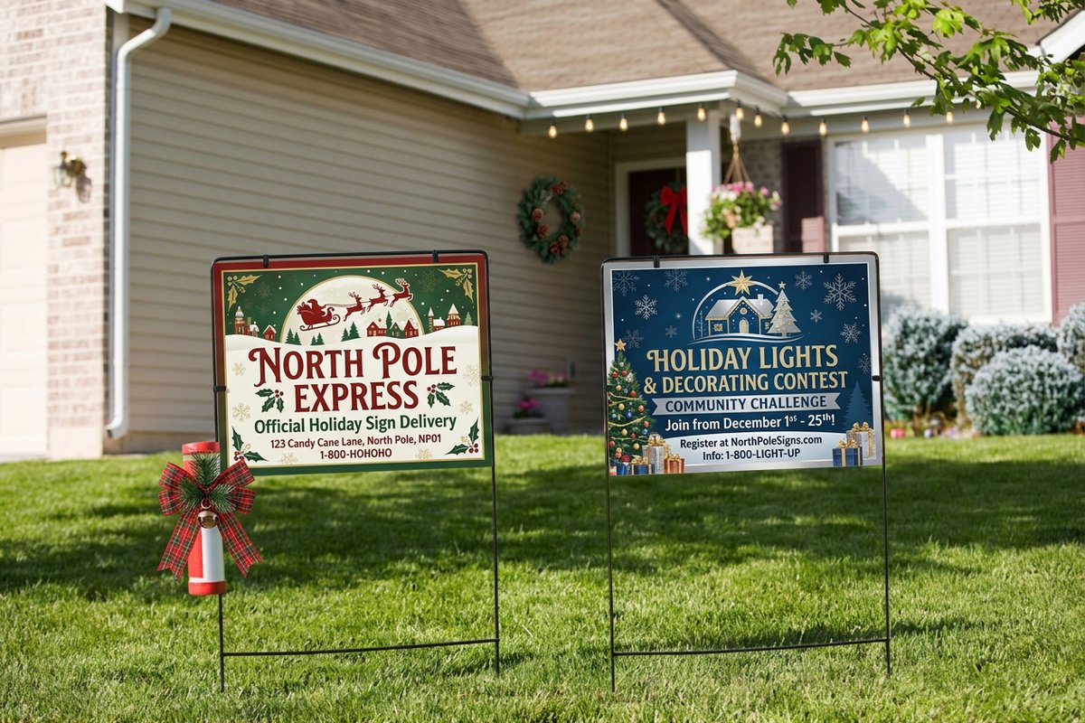 christmas yard signs