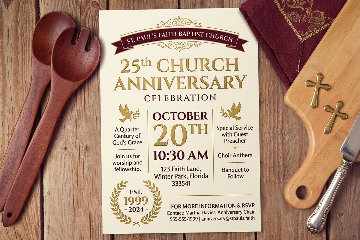 Church Anniversary Flyers