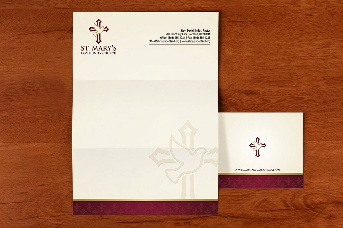 Church Letterhead by 4OVER4