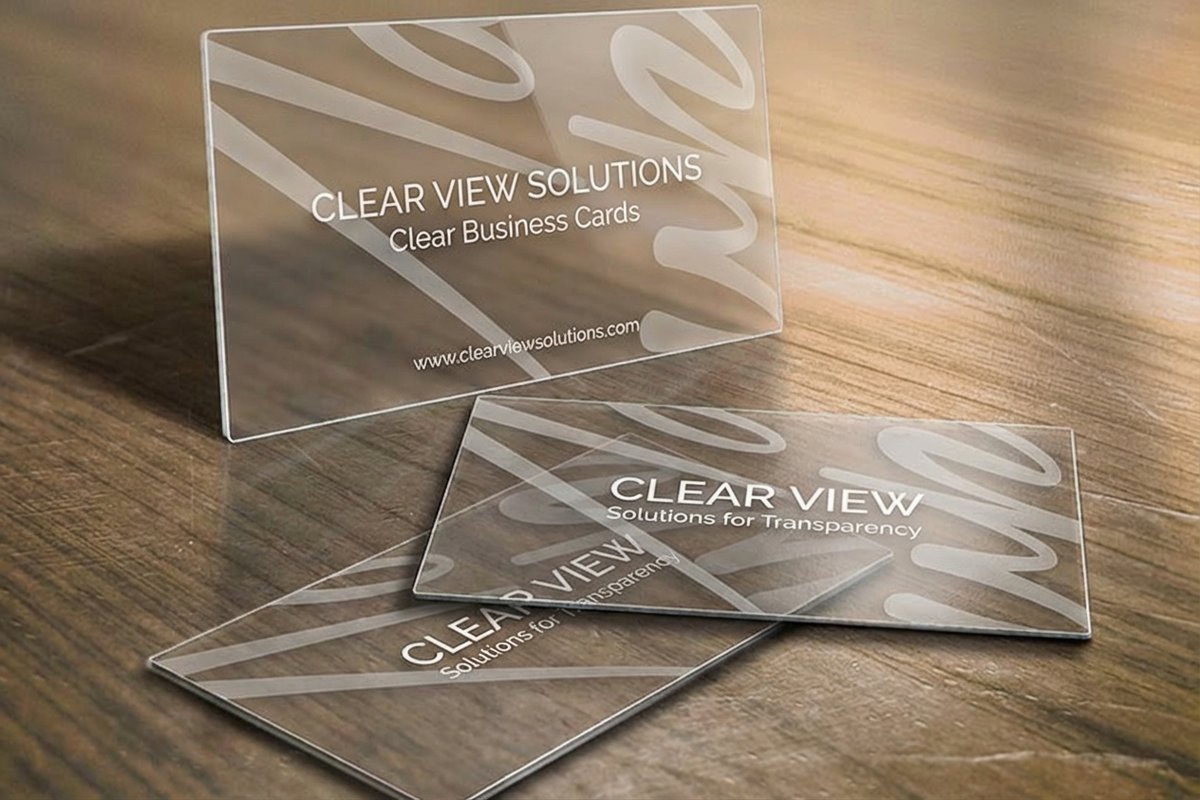 Clear Business Cards