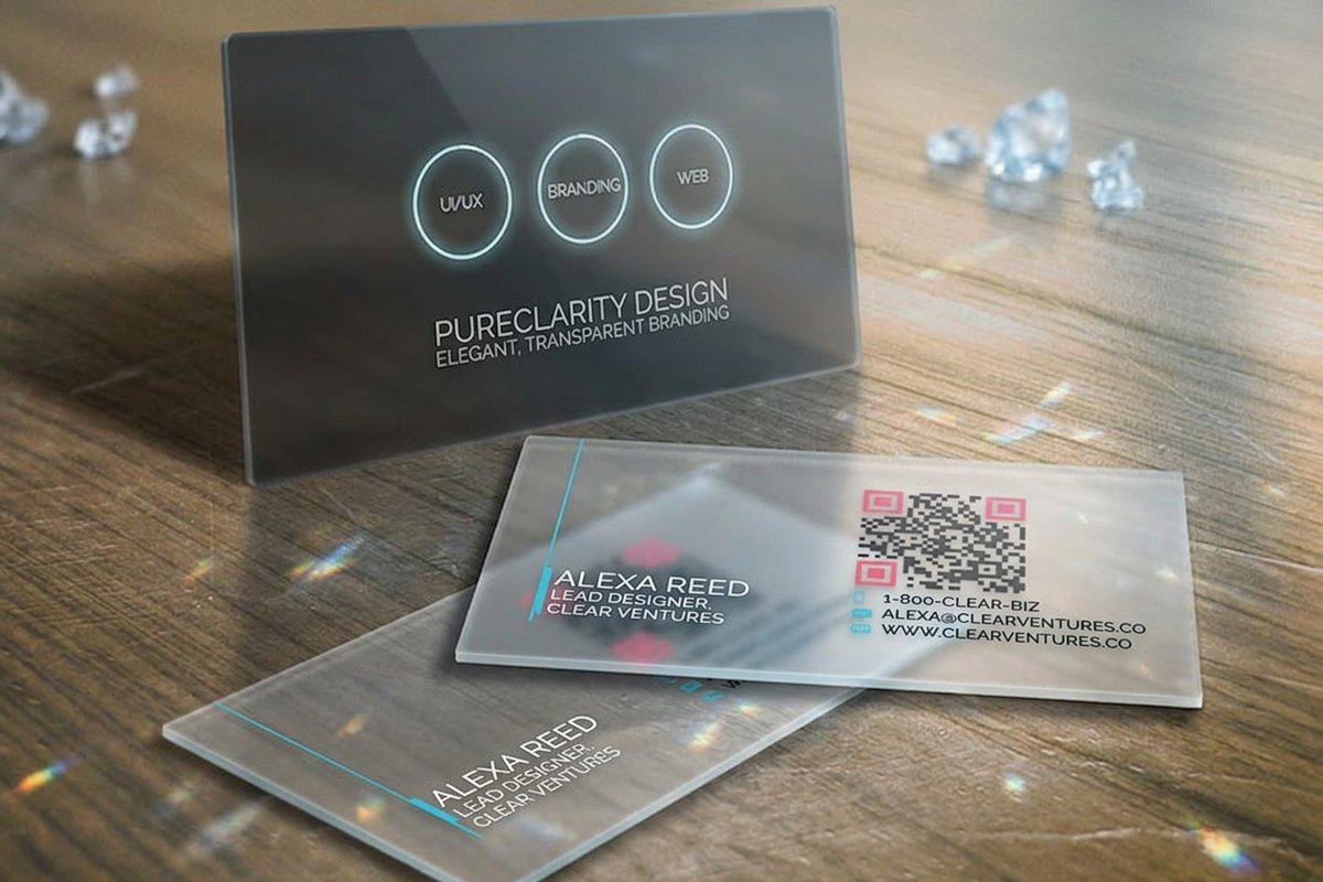Clear Business Cards