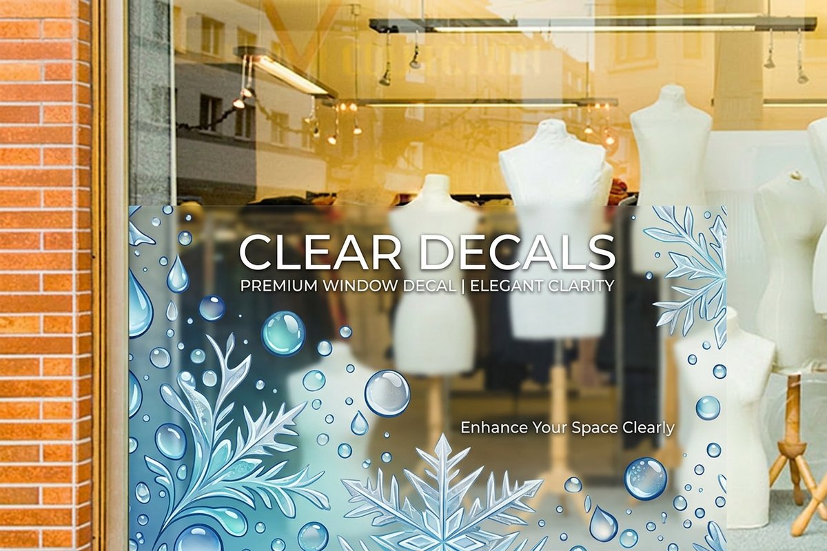 Clear Window Decals 3 - 4OVER4