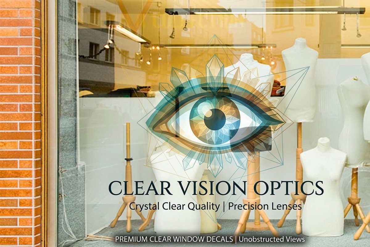 Clear Window Decals 5 - 4OVER4