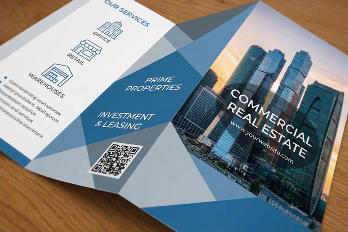 Commercial Real Estate Brochures by 4OVER4