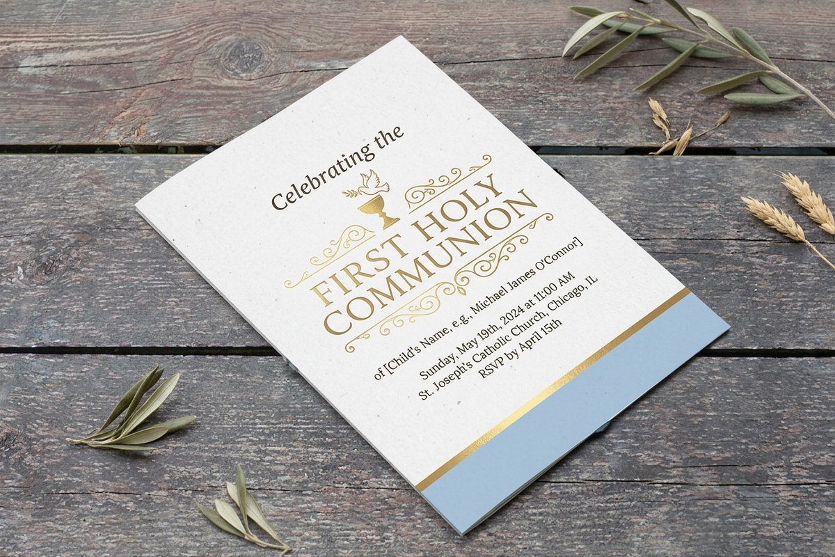 Communion Invitations 3 - 4OVER4