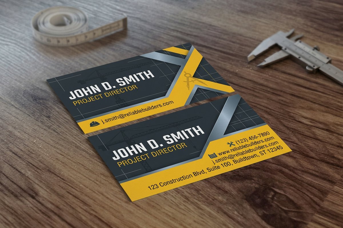 Construction Business Cards