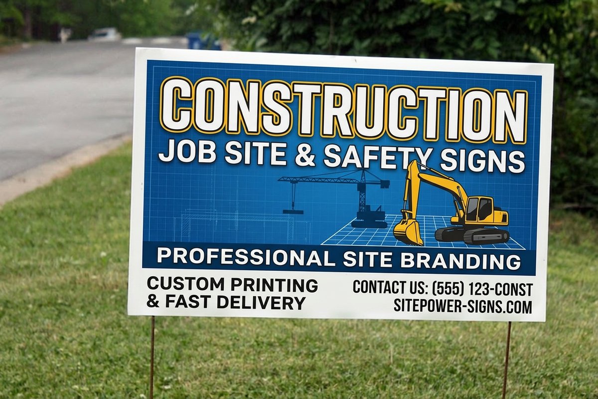 Construction Yard Signs