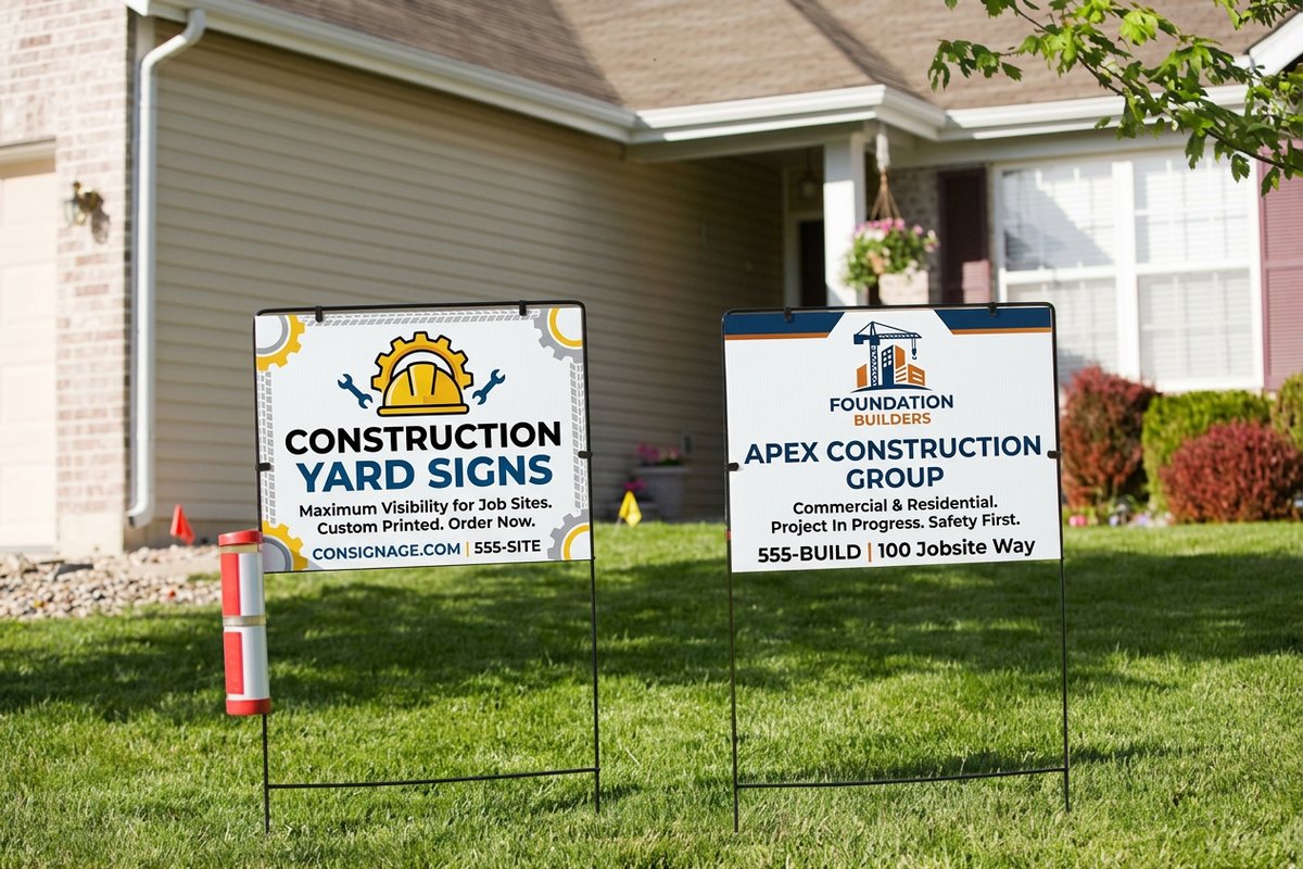 Construction Yard Signs